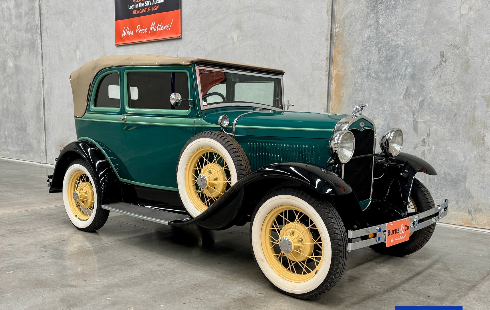 1931 Ford A400 4 Cylinder Manual Convertible Sedan